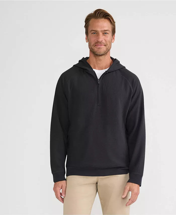 Мужская худи с длинными рукавами и четвертью молнии в стиле вафельной ткани Lands' End, черный
Мужская худи с длинными рукавами и четвертью молнии в стиле вафельной ткани Lands' End, черный