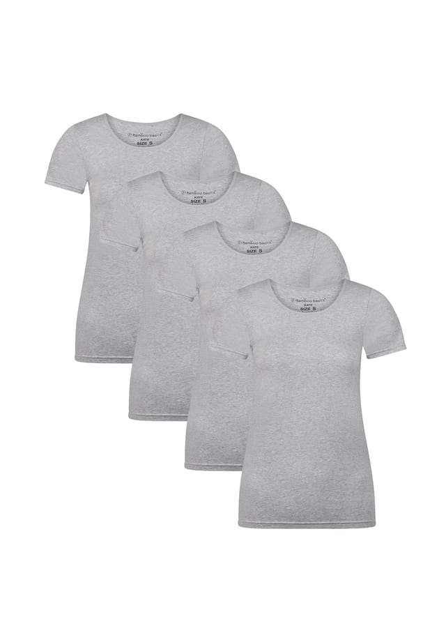 Футболка Кейт 4 шт. в упаковке - майка с круглым вырезом одинарный трикотаж Bamboo Basics, серый
Футболка Кейт 4 шт. в упаковке - майка с круглым вырезом одинарный трикотаж Bamboo Basics, серый