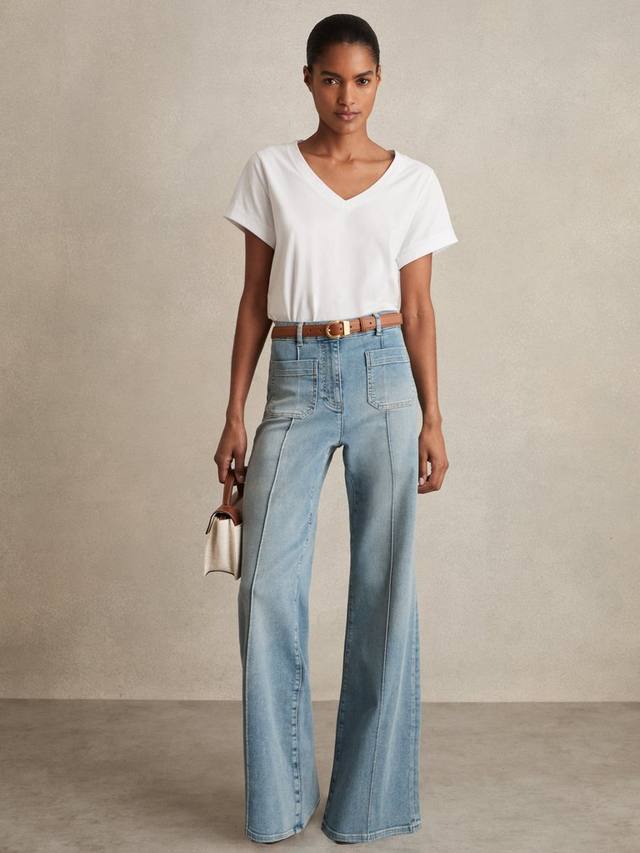 Футболка Luna с V-образным вырезом Reiss, White
Футболка Luna с V-образным вырезом Reiss, White