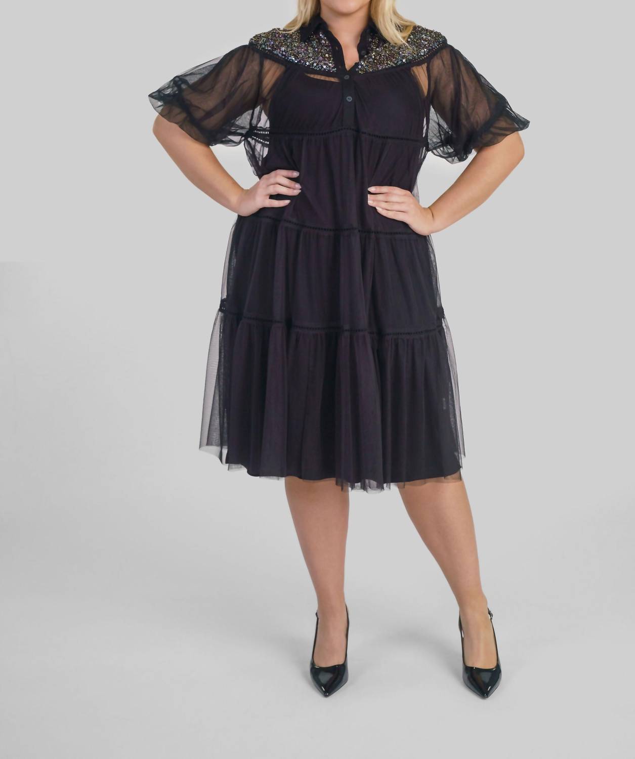 Платье Lidia Cami - Plus в черном цвете -bl^nk-
Платье Lidia Cami - Plus в черном цвете -bl^nk-