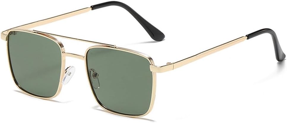 Ретро металлические солнцезащитные очки с двойной перемычкой для женщин, модные прозрачные линзы с градиентом цвета океана, солнцезащитные очки UV400 для мужчин TKKTLLT, Golden Dark Green
Ретро металлические солнцезащитные очки с двойной перемычкой для женщин, модные прозрачные линзы с градиентом цвета океана, солнцезащитные очки UV400 для мужчин TKKTLLT, Golden Dark Green