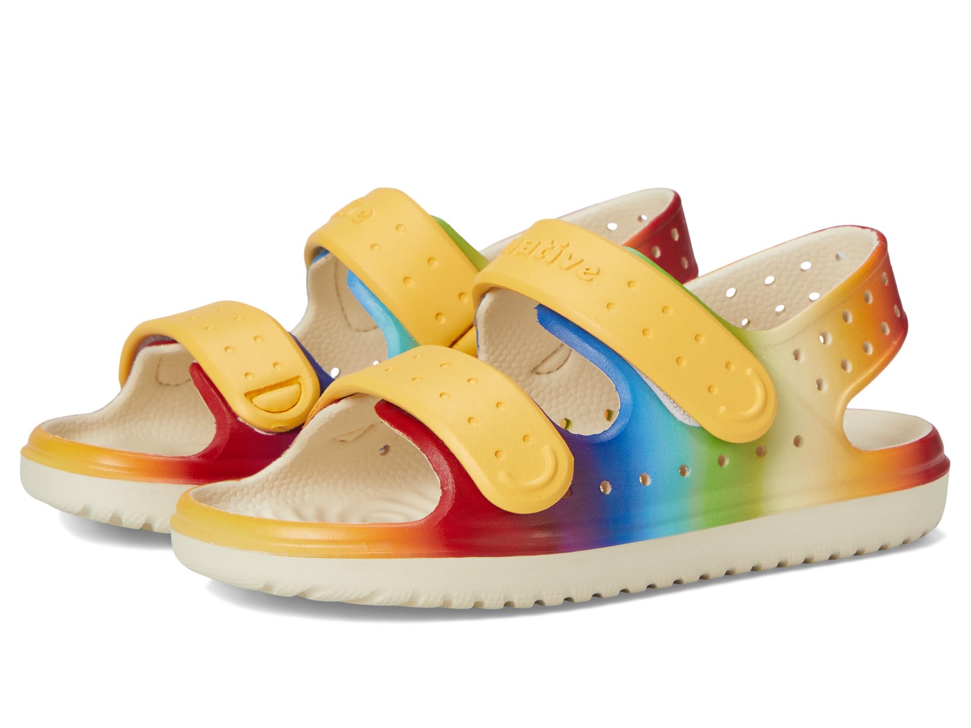 Кроссовки Native Shoes Kids Chase Print, цвет Bone White/Pollen Yellow/Rainbow Gradient
Кроссовки Native Shoes Kids Chase Print, цвет Bone White/Pollen Yellow/Rainbow Gradient