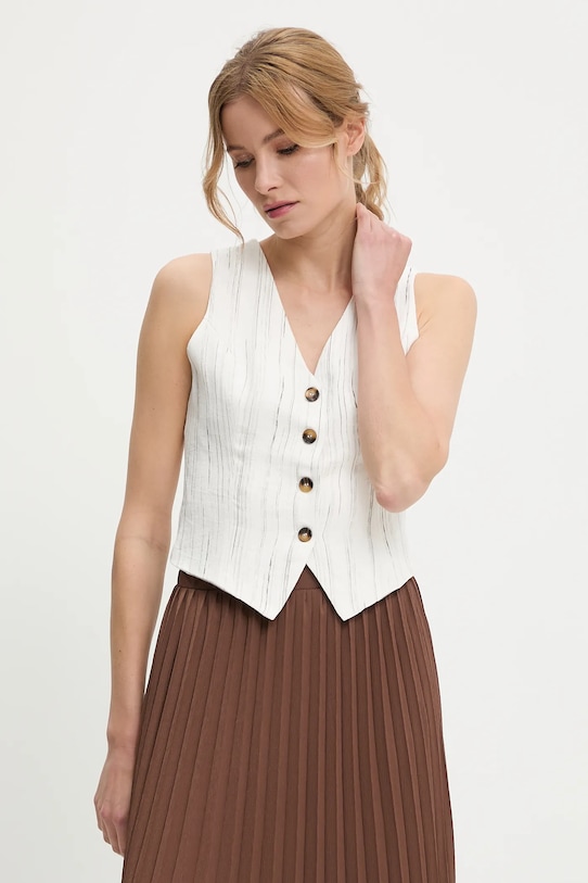 Льняная жилетка Answear.Lab, белый
Льняная жилетка Answear.Lab, белый