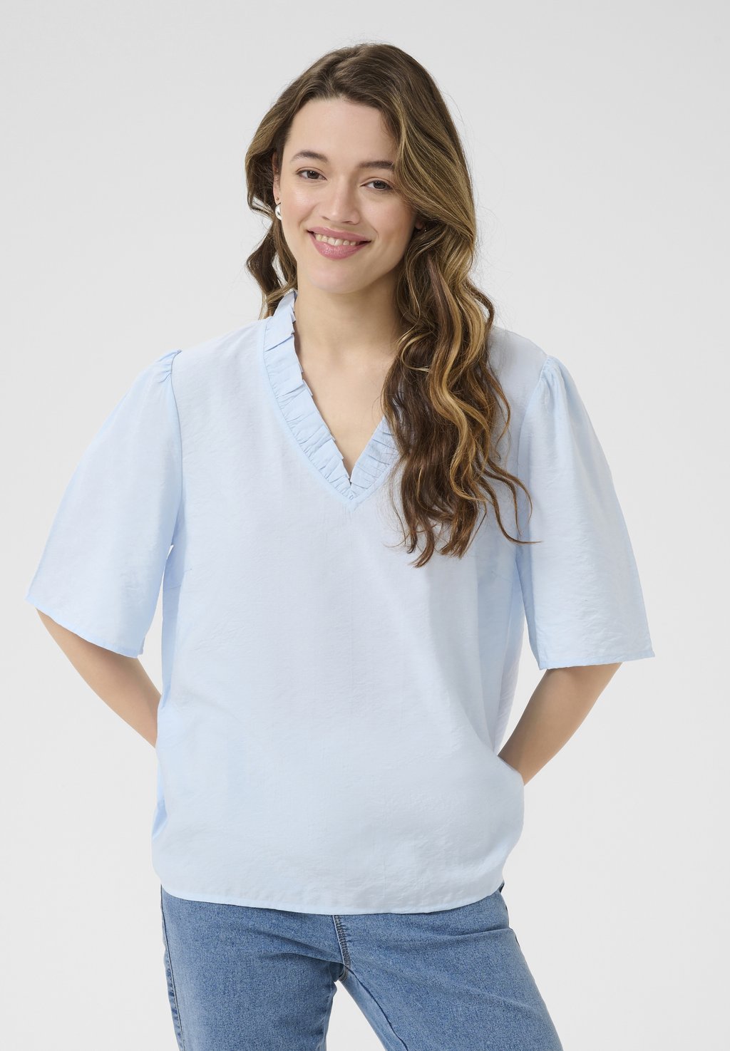 Блуза KAJULIANA Kaffe, светло-голубой
Блуза KAJULIANA Kaffe, светло-голубой