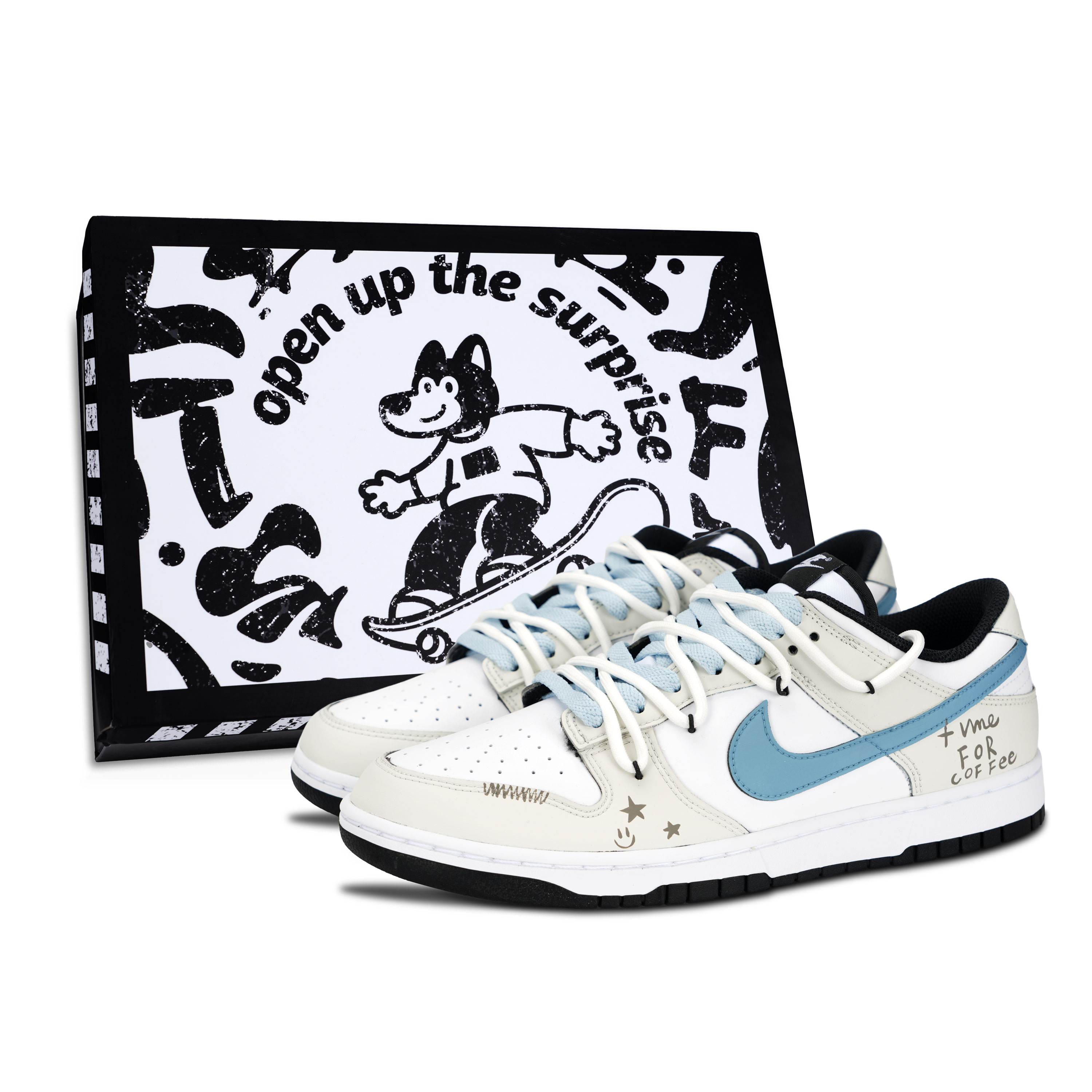 Nike Dunk Black White, Wander Stars устойчивые к истиранию и скольжению низкие кроссовки для скейтбординга Unisex Khaki
Nike Dunk Black White, Wander Stars устойчивые к истиранию и скольжению низкие кроссовки для скейтбординга Unisex Khaki