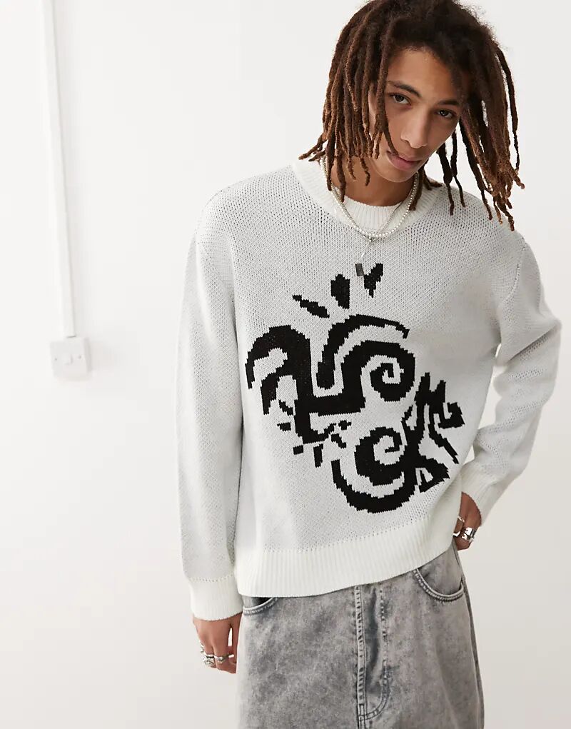 Джемпер COLLUSION с круглым вырезом и принтом серого цвета
Джемпер COLLUSION с круглым вырезом и принтом серого цвета