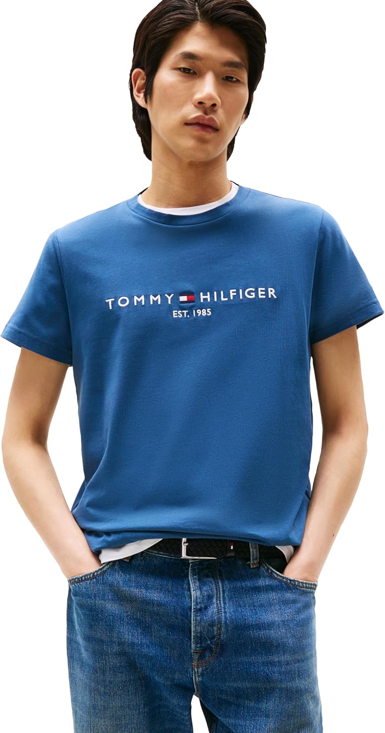 Мужские хлопковые футболки Tommy Hilfiger с коротким рукавом и вышитым логотипом, Aegean Sea
Мужские хлопковые футболки Tommy Hilfiger с коротким рукавом и вышитым логотипом, Aegean Sea