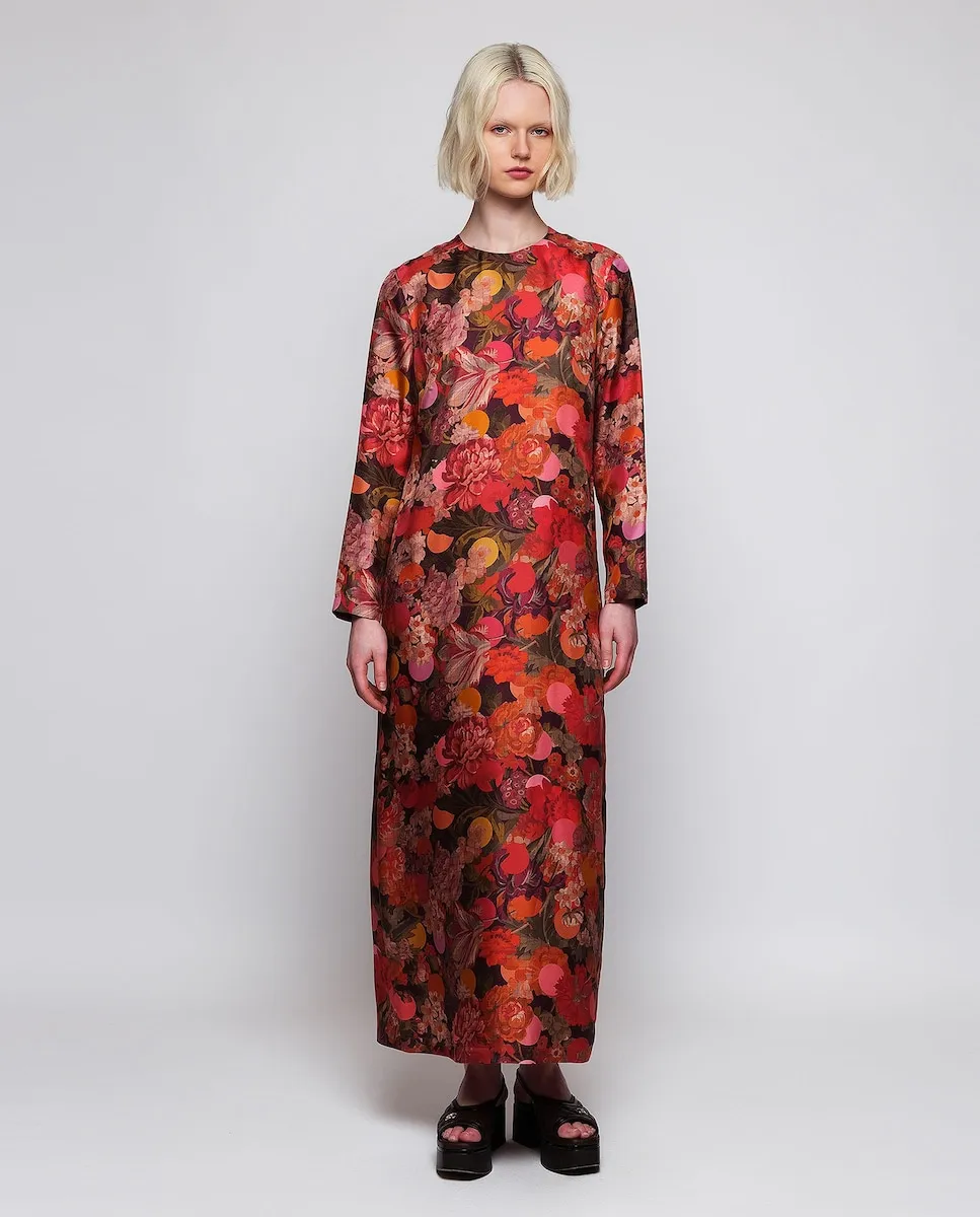 Платье из шелка с цветочным принтом в стиле Либерти Mirto, красный
Платье из шелка с цветочным принтом в стиле Либерти Mirto, красный