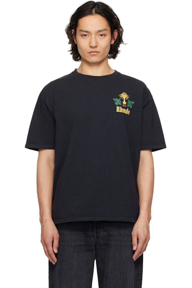 Футболка черного табака Rhude
Футболка черного табака Rhude