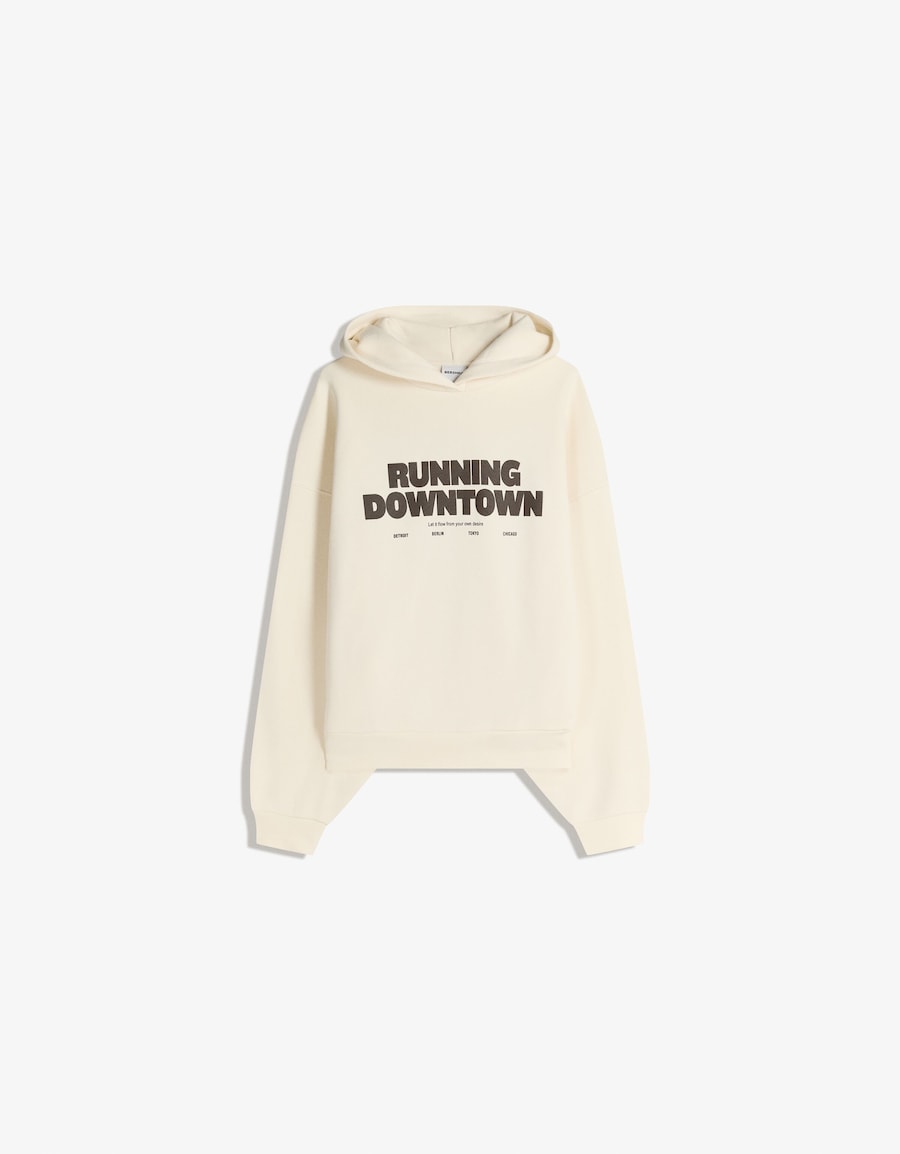 Толстовка Bershka, экрю
Толстовка Bershka, экрю