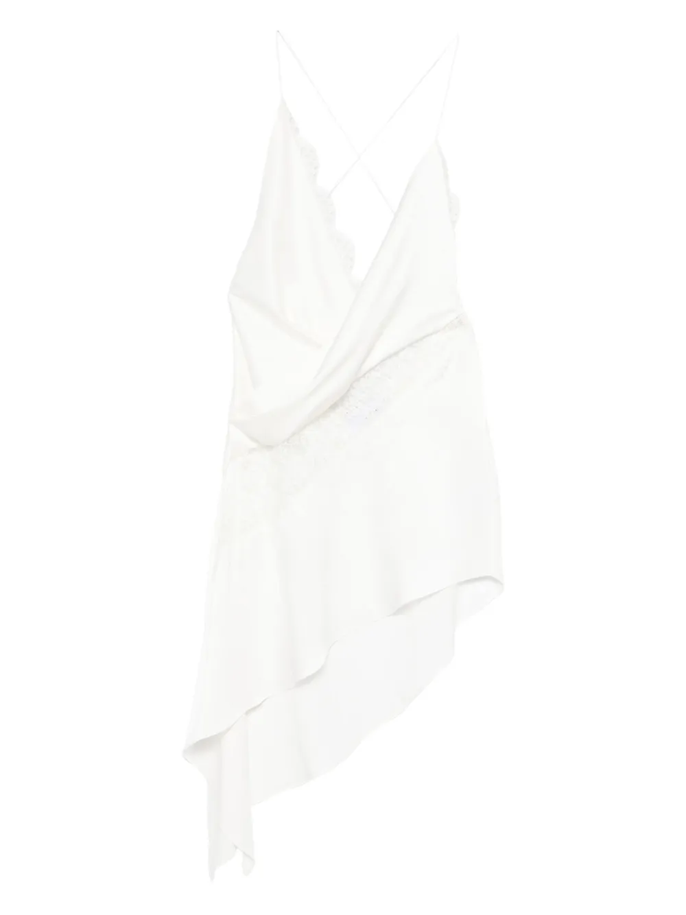 Кружевное платье мини асимметричного кроя Alex Perry, белый
Кружевное платье мини асимметричного кроя Alex Perry, белый