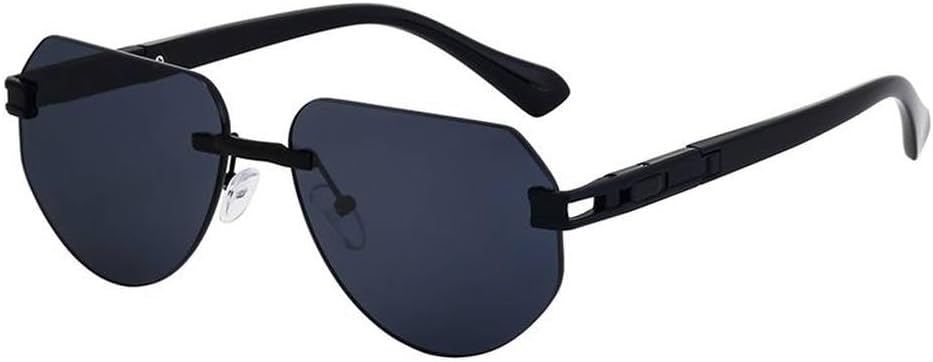 Винтажные солнцезащитные очки без оправы для мужчин, модные солнцезащитные очки неправильной формы для женщин, очки с защитой от УФ-излучения UV400 HVTVTLA, C2blackgray
Винтажные солнцезащитные очки без оправы для мужчин, модные солнцезащитные очки неправильной формы для женщин, очки с защитой от УФ-излучения UV400 HVTVTLA, C2blackgray