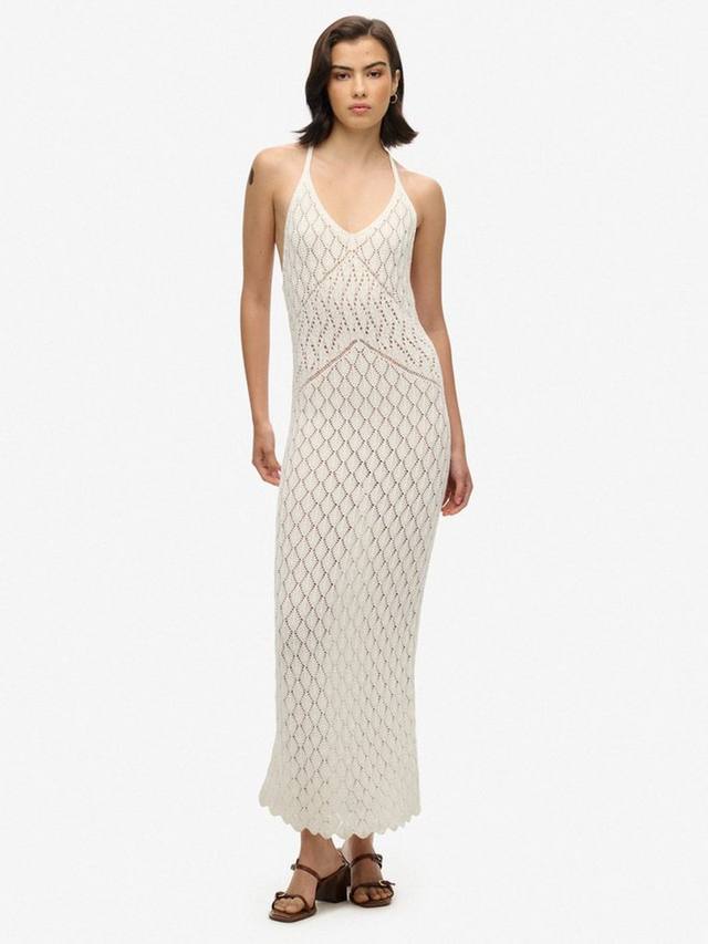Макси-платье с воротником-стойкой Superdry, белый
Макси-платье с воротником-стойкой Superdry, белый