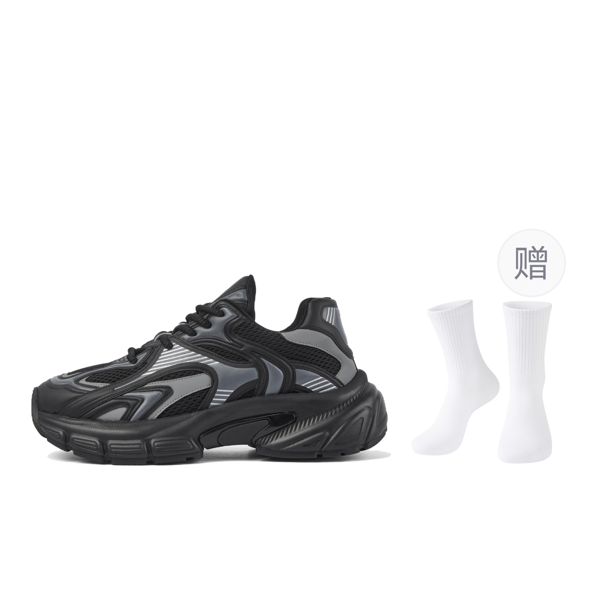 Мужские кроссовки Urban Techwear с амортизацией, противоскользящие, износостойкие, дышащие, низкие, массивные GXG, Black/Silver
Мужские кроссовки Urban Techwear с амортизацией, противоскользящие, износостойкие, дышащие, низкие, массивные GXG, Black/Silver