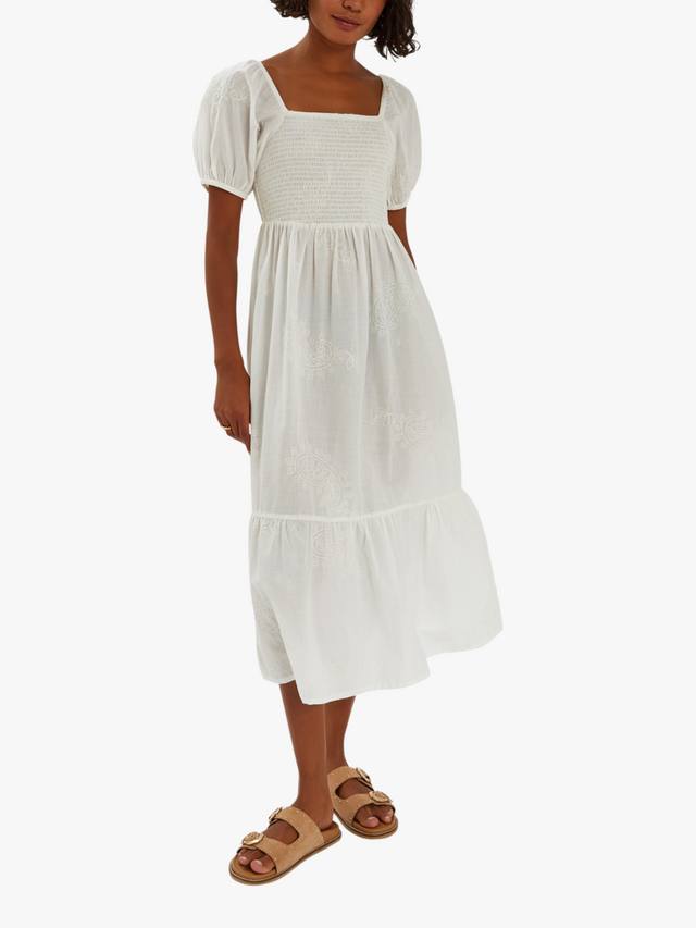 Миди-платье с вышитыми пышными рукавами Accessorize, белый
Миди-платье с вышитыми пышными рукавами Accessorize, белый