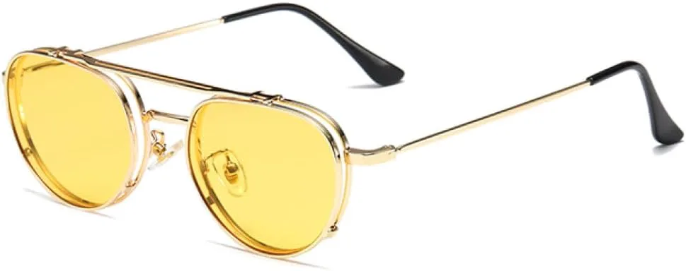 Винтажные солнцезащитные очки в стиле стимпанк для женщин, ретро-очки овальной формы из металла для мужчин, панк-очки, очки для мужчин UV400 MTZJH, C2 Yellow
Винтажные солнцезащитные очки в стиле стимпанк для женщин, ретро-очки овальной формы из металла для мужчин, панк-очки, очки для мужчин UV400 MTZJH, C2 Yellow