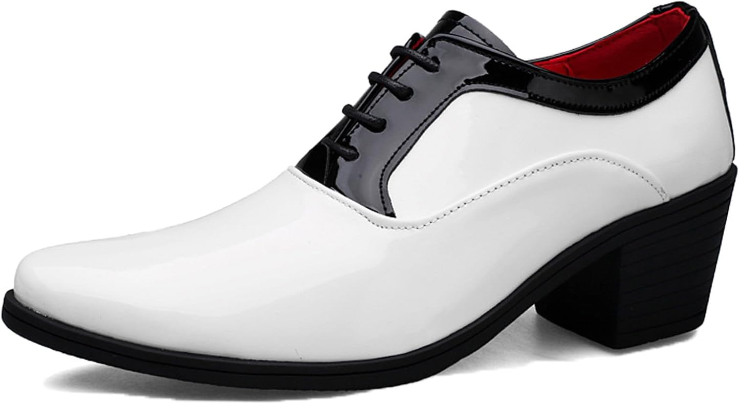 Мужские лакированные оксфорды на шнурках с массивным низким каблуком, заостренным носком, двуцветные деловые лоферы, дерби для офиса, вечеринки, свадьбы Botrent, белый
Мужские лакированные оксфорды на шнурках с массивным низким каблуком, заостренным носком, двуцветные деловые лоферы, дерби для офиса, вечеринки, свадьбы Botrent, белый