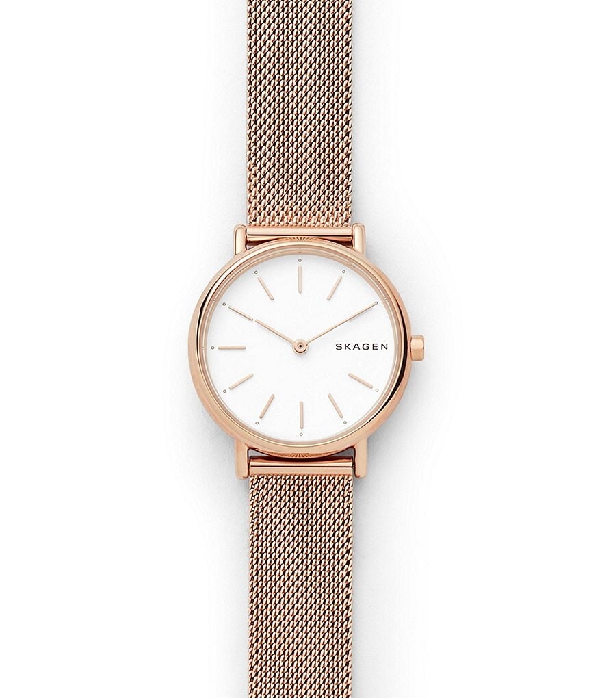 Женские фирменные тонкие кварцевые аналоговые часы Skagen со стальной сеткой, розовый
Женские фирменные тонкие кварцевые аналоговые часы Skagen со стальной сеткой, розовый