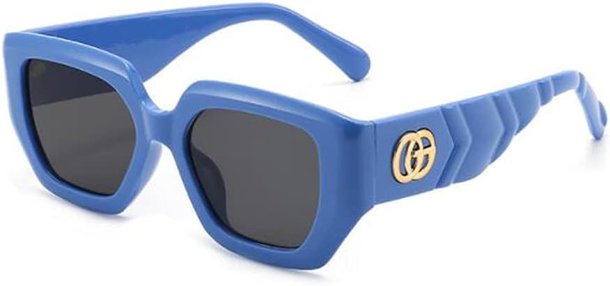 Квадратные угловатые солнцезащитные очки с металлическими шарнирами для мужчин и женщин, модные солнцезащитные очки с защитой от УФ-излучения Angelastore, Blue Frame Black Gray Flakes
Квадратные угловатые солнцезащитные очки с металлическими шарнирами для мужчин и женщин, модные солнцезащитные очки с защитой от УФ-излучения Angelastore, Blue Frame Black Gray Flakes