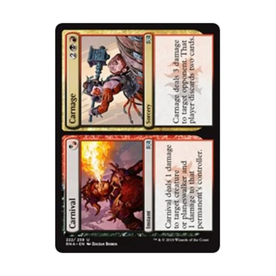 CCG Карнавал // Карнаж (U), MTG - Ravnica Allegiance
CCG Карнавал // Карнаж (U), MTG - Ravnica Allegiance