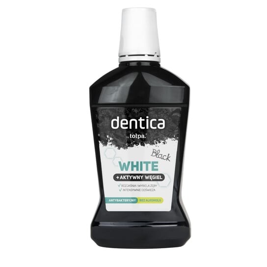 Жидкость для полоскания рта с активированным углем Black White, 500 мл Dentica by tołpa 
Жидкость для полоскания рта с активированным углем Black White, 500 мл Dentica by tołpa