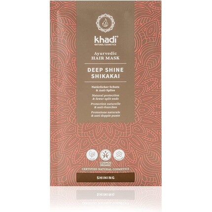 Khadi Аюрведическая маска для волос Deep Shine Shikakai 50 г - увлажняющая и защитная для секущихся кончиков
Khadi Аюрведическая маска для волос Deep Shine Shikakai 50 г - увлажняющая и защитная для секущихся кончиков