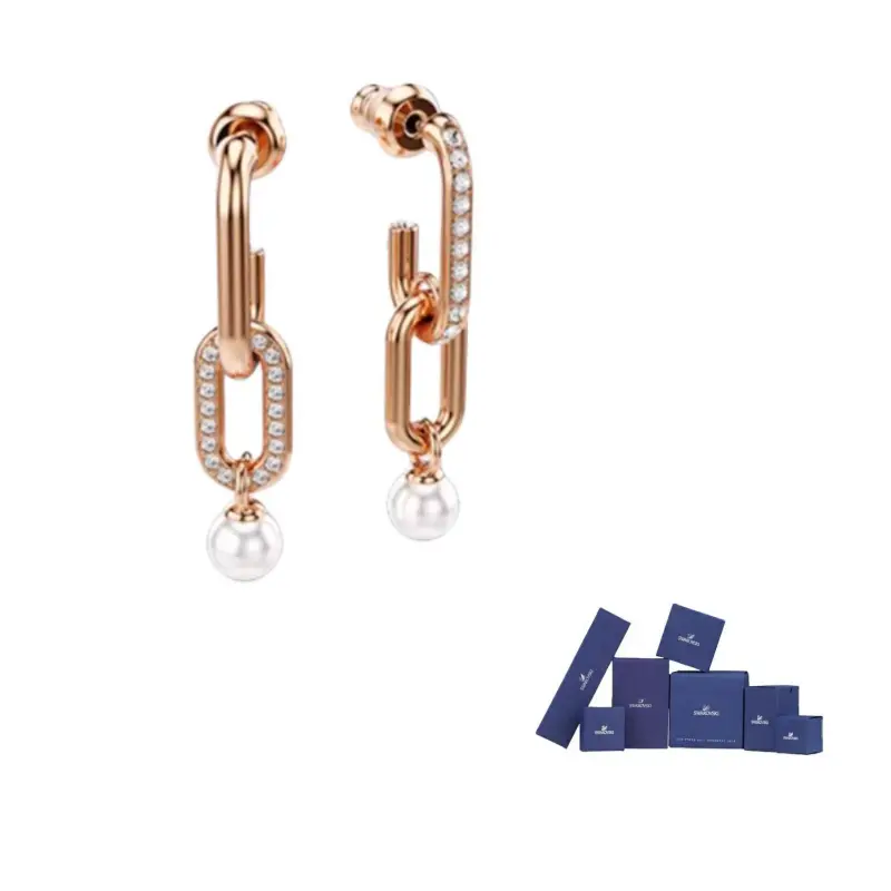 Swarovski Серьги Constella Rose gold с жемчужной цепочкой
Swarovski Серьги Constella Rose gold с жемчужной цепочкой