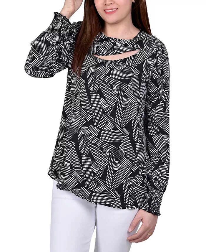 Блузка добби для миниатюрных размеров с длинными рукавами NY Collection, мультиколор
Блузка добби для миниатюрных размеров с длинными рукавами NY Collection, мультиколор