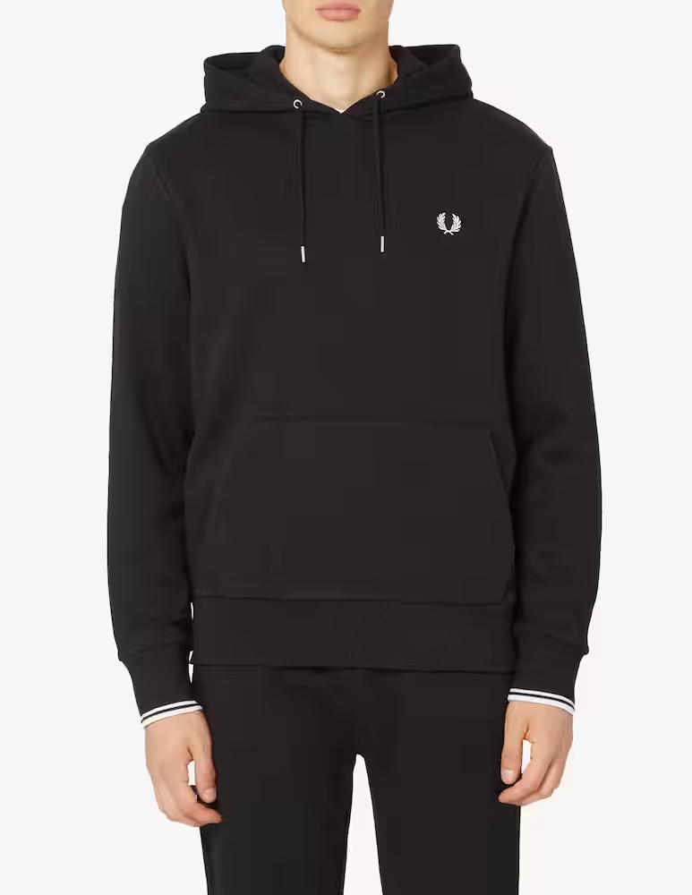 Базовая толстовка с капюшоном Fred Perry, черный
Базовая толстовка с капюшоном Fred Perry, черный