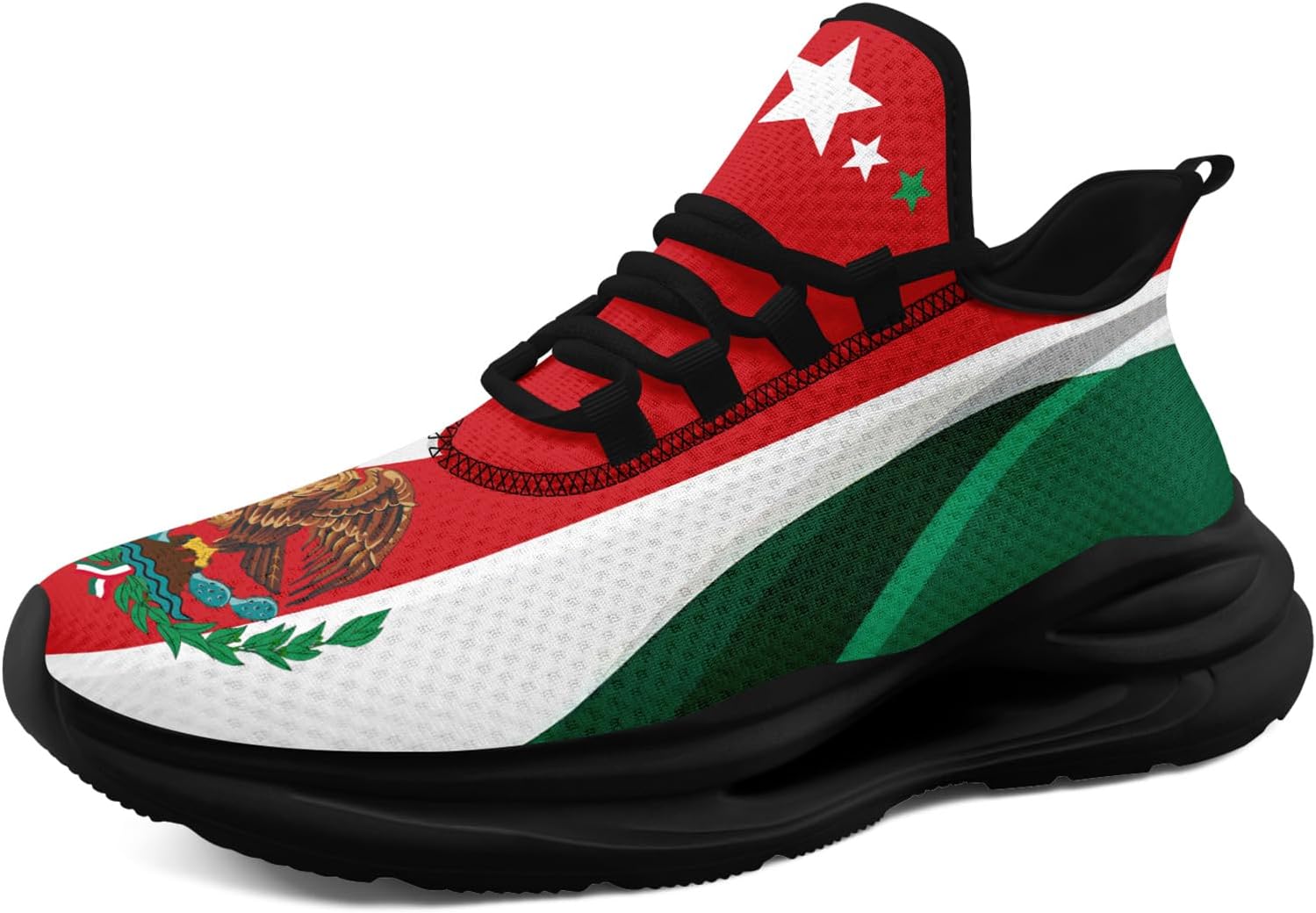 Кроссовки с флагом Мексики - Дышащие легкие беговые кроссовки с EVA подошвой - Патриотическая обувь для мужчин и женщин Awsole, белый/черный/красный/зеленый
Кроссовки с флагом Мексики - Дышащие легкие беговые кроссовки с EVA подошвой - Патриотическая обувь для мужчин и женщин Awsole, белый/черный/красный/зеленый