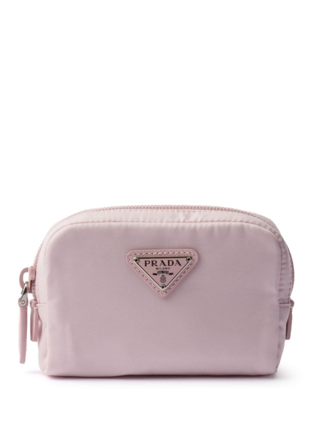 Косметичка с логотипом-треугольником Prada, розовый
Косметичка с логотипом-треугольником Prada, розовый