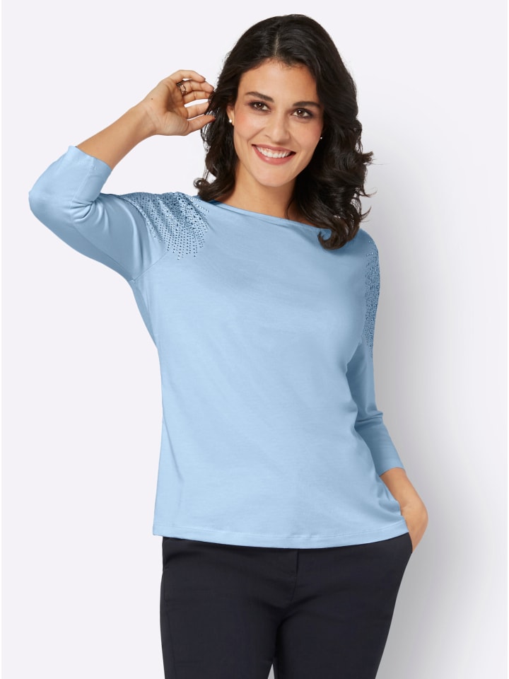 Рубашка с рукавами 3/4 светло-голубого цвета creation L
Рубашка с рукавами 3/4 светло-голубого цвета creation L