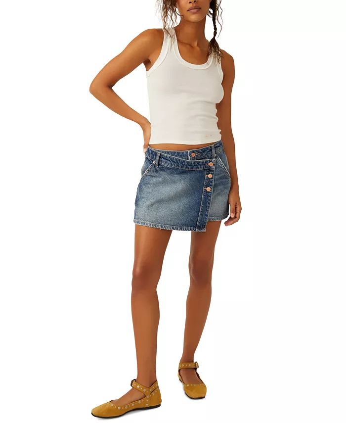 Женская джинсовая юбка Wynne с запахом из хлопка Free People, синий
Женская джинсовая юбка Wynne с запахом из хлопка Free People, синий