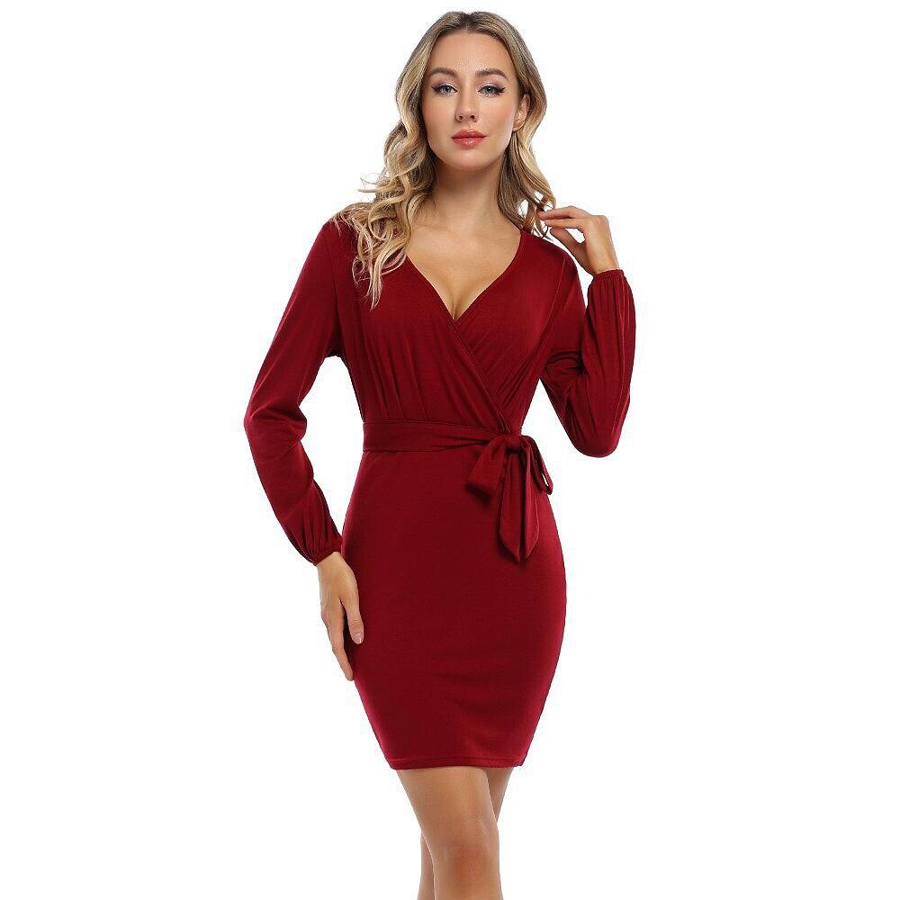 Плюс размер платье макси с V-образным вырезом для женщин Формальные пышные длинные платья Кружевное летнее платье с короткими рукавами Kojooin, красный