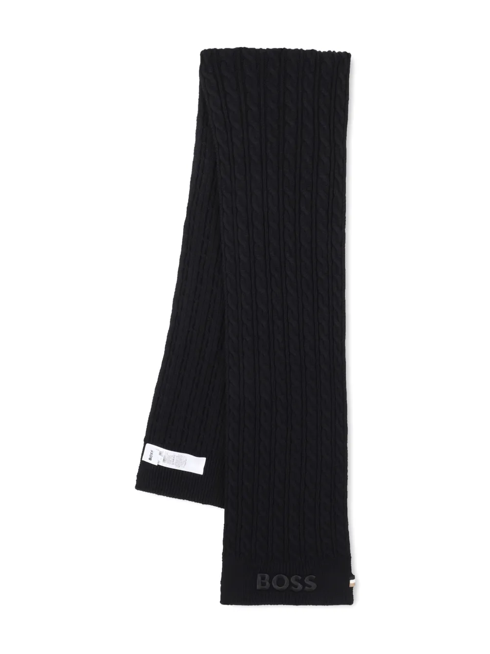 Шарф фактурной вязки BOSS Kidswear, черный
Шарф фактурной вязки BOSS Kidswear, черный