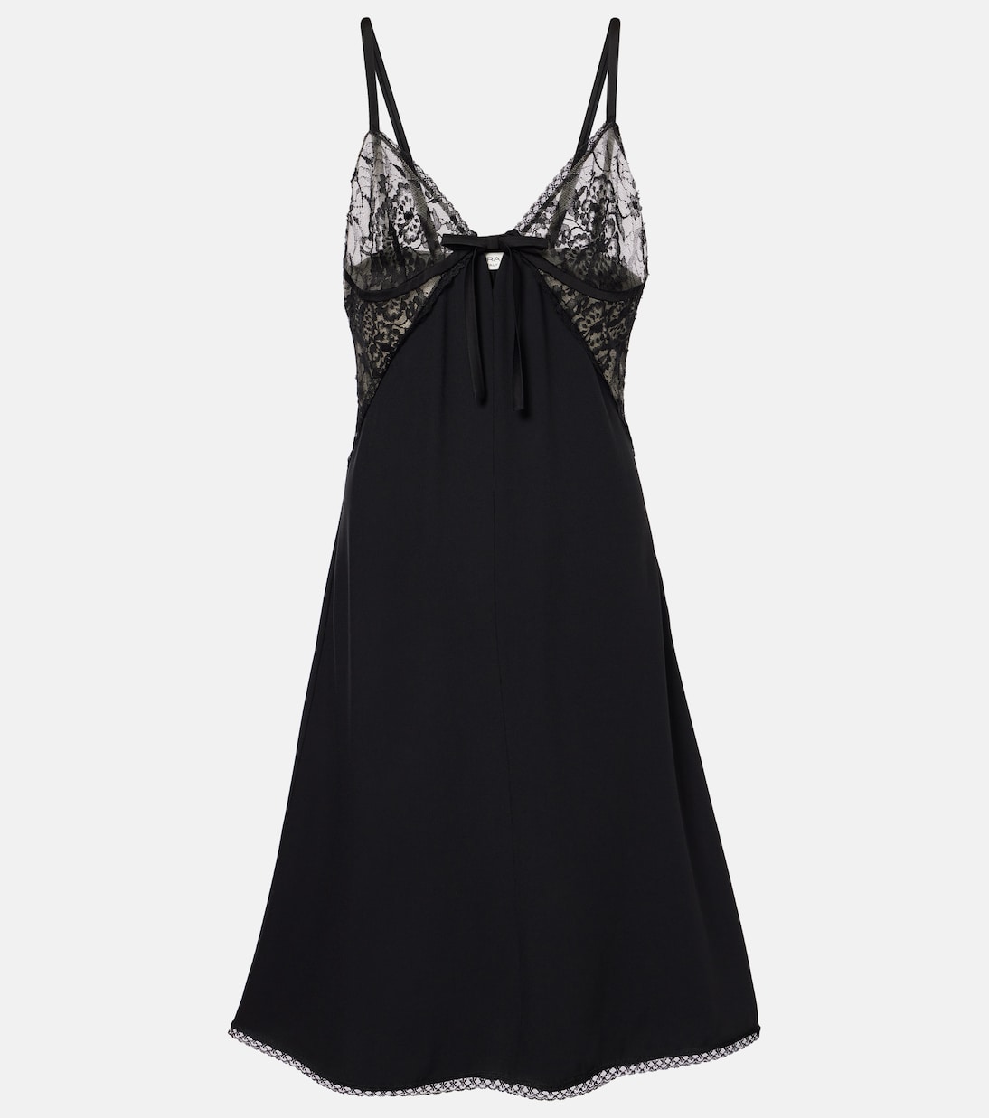 Атласное платье-комбинация Alessandra Rich, черный
Атласное платье-комбинация Alessandra Rich, черный