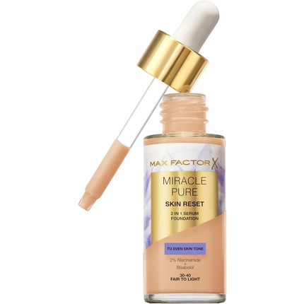 Тональная основа-сыворотка MAX FACTOR Miracle Pure Serum Foundation 30-40 от светлого до светлого
Тональная основа-сыворотка MAX FACTOR Miracle Pure Serum Foundation 30-40 от светлого до светлого