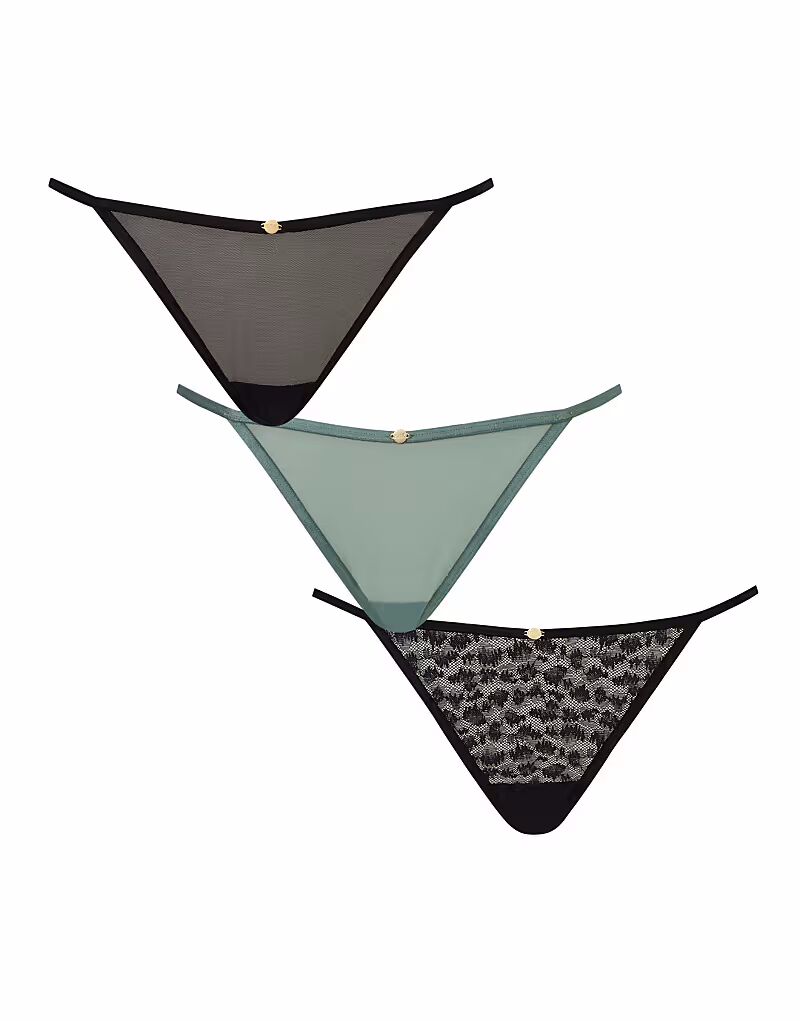 Комплект из 3 сетчатых стрингов черного цвета Kbx
Комплект из 3 сетчатых стрингов черного цвета Kbx