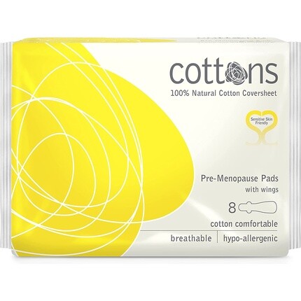 Хлопок 100% натуральный хлопок Обложка Гигиенические прокладки для периода пременопаузы с крылышками 8 шт. Гипоаллергенные дышащие без запаха Cottons
Хлопок 100% натуральный хлопок Обложка Гигиенические прокладки для периода пременопаузы с крылышками 8 шт. Гипоаллергенные дышащие без запаха Cottons