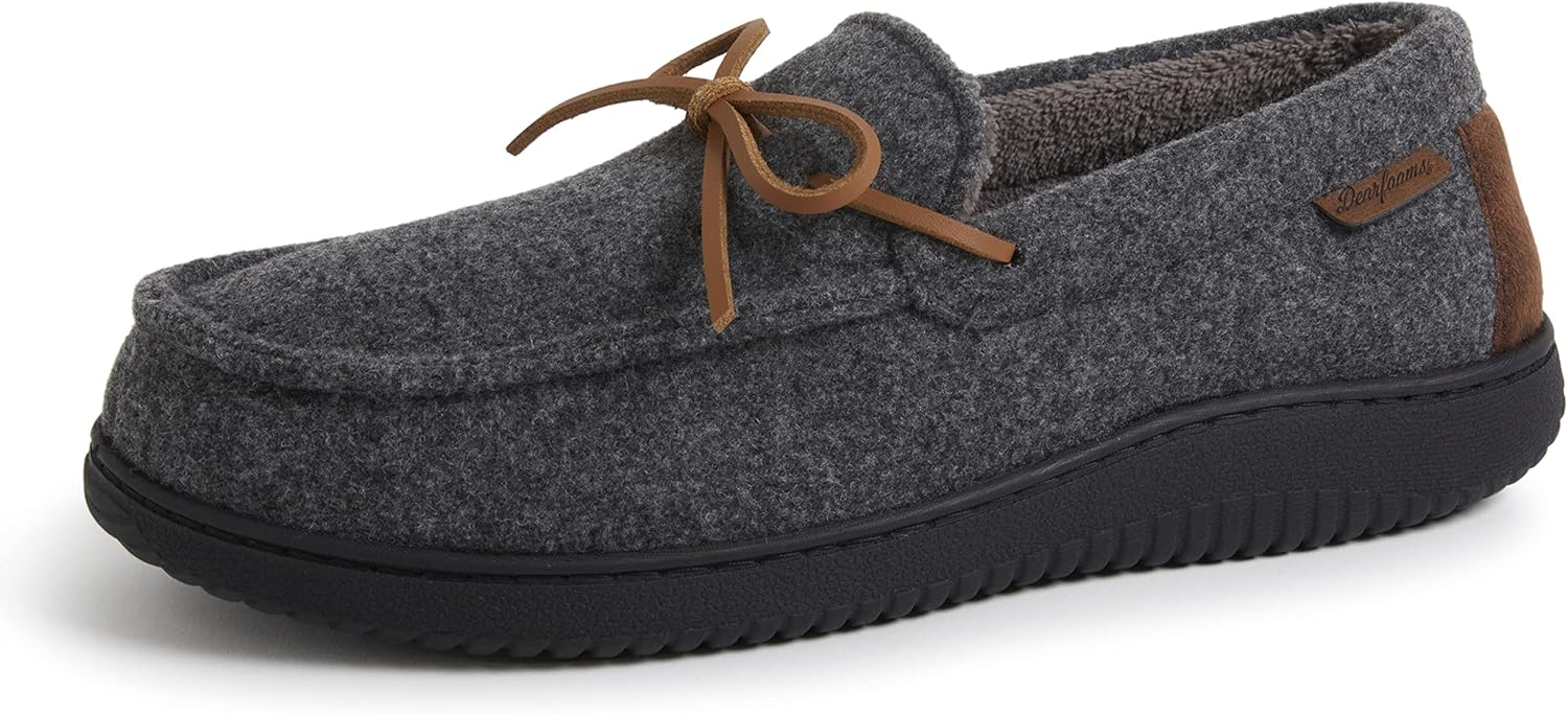 Мокасины для мужчин Dearfoams с эффектом памяти и шнуровкой для дома и улицы, возвращающие энергию и обеспечивающие комфорт, темно-серый
Мокасины для мужчин Dearfoams с эффектом памяти и шнуровкой для дома и улицы, возвращающие энергию и обеспечивающие комфорт, темно-серый