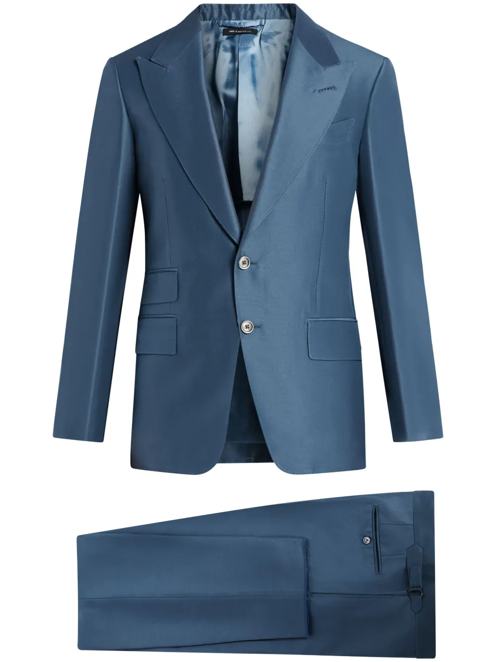Костюм из смесовой шерсти с однобортным пиджаком TOM FORD, синий
Костюм из смесовой шерсти с однобортным пиджаком TOM FORD, синий