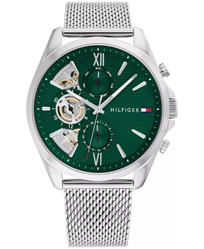 Мужские многофункциональные серебряные нержавеющие стали 43,5 мм Tommy Hilfiger, серебро
Мужские многофункциональные серебряные нержавеющие стали 43,5 мм Tommy Hilfiger, серебро