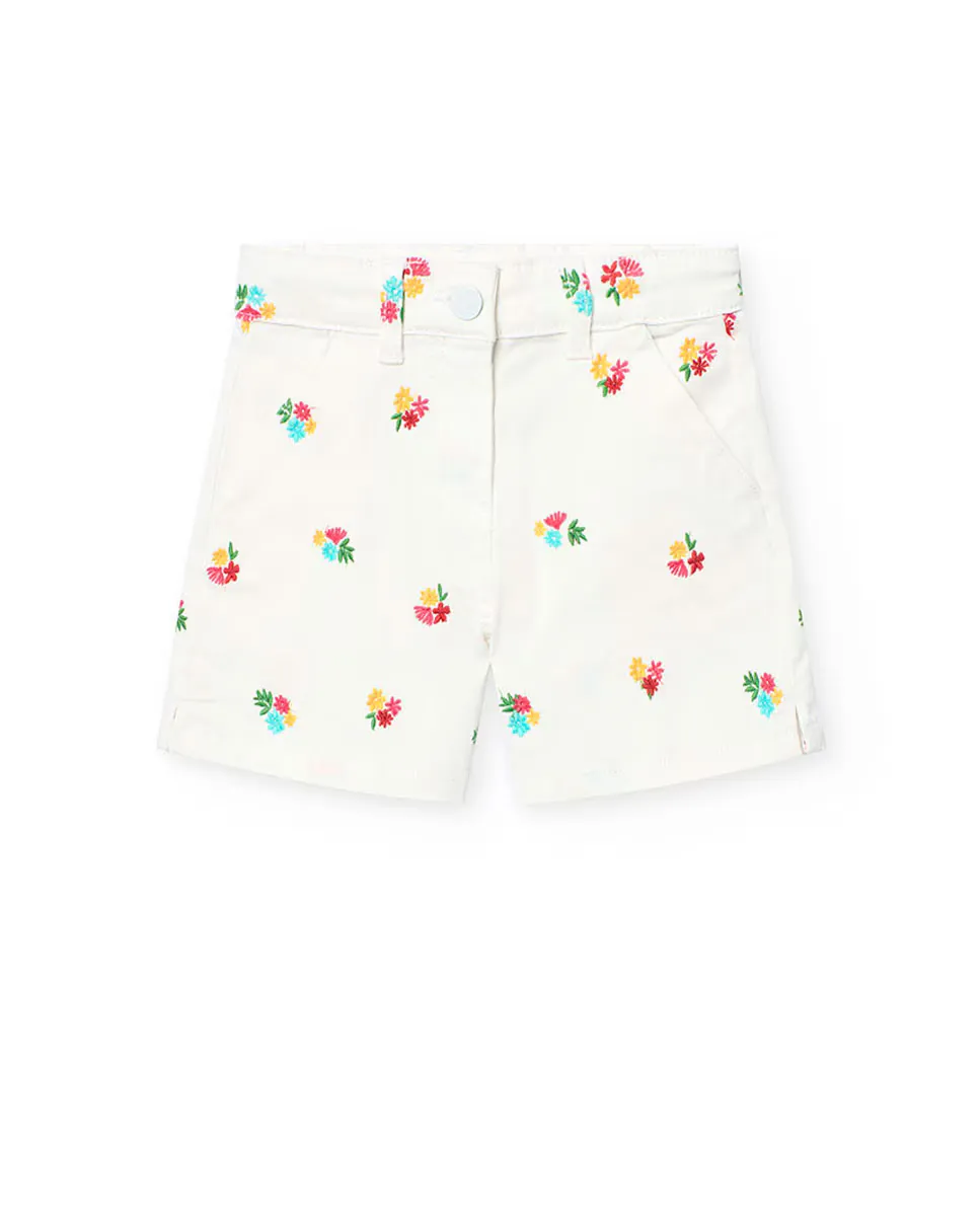 Женские шорты с принтом и петлями для ремня на талии Boboli, белый
Женские шорты с принтом и петлями для ремня на талии Boboli, белый