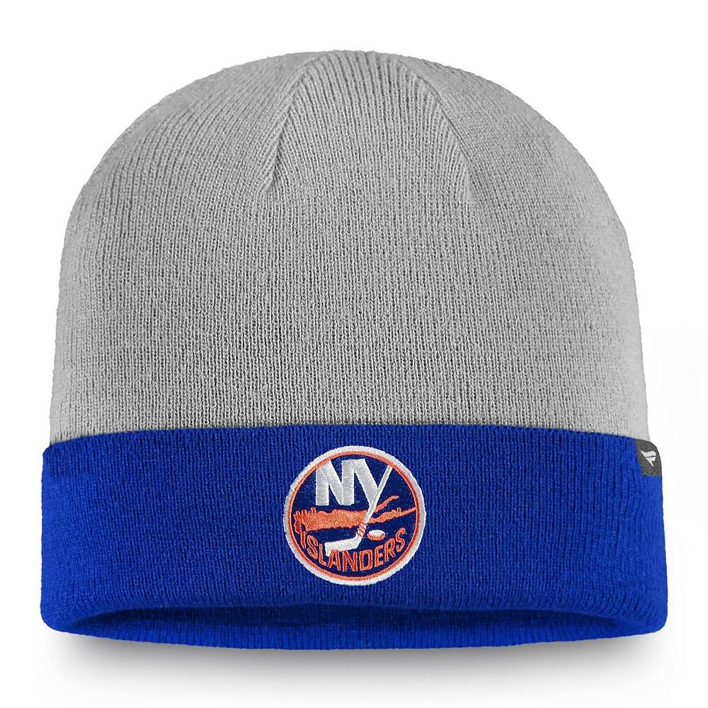 Мужская вязаная шапка с манжетами Fanatics Branded Grey/Royal New York Islanders, цвет Isl Grey
Мужская вязаная шапка с манжетами Fanatics Branded Grey/Royal New York Islanders, цвет Isl Grey