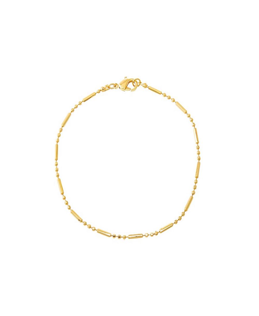 Браслет из цельной цепочки с шариками и позолотой by Adina Eden, Gold
Браслет из цельной цепочки с шариками и позолотой by Adina Eden, Gold