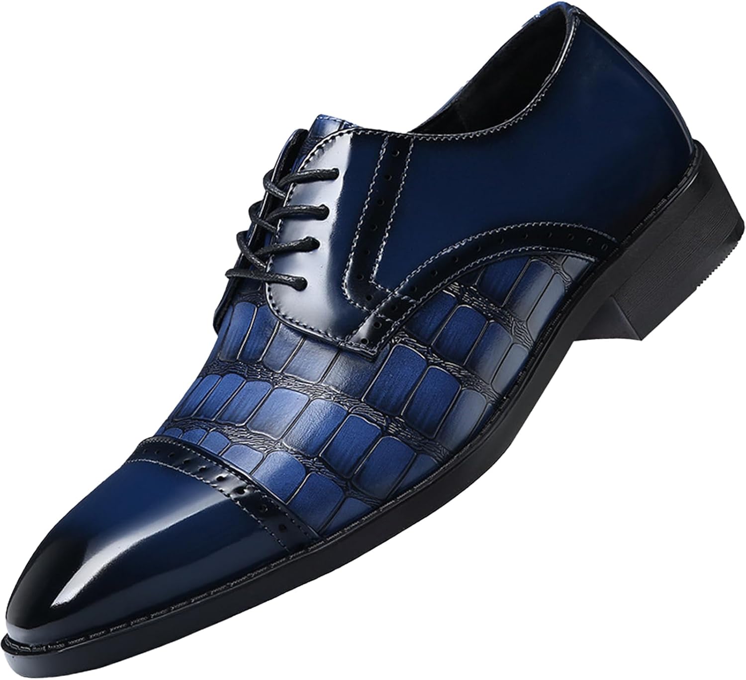 Мужские ретро туфли-оксфорды с кожаным принтом, шнуровкой, модным заостренным носком, удобные, с нескользящей подошвой и низким широким каблуком, для деловых встреч, свадьбы и вечеринок Adkgbe, синий
Мужские ретро туфли-оксфорды с кожаным принтом, шнуровкой, модным заостренным носком, удобные, с нескользящей подошвой и низким широким каблуком, для деловых встреч, свадьбы и вечеринок Adkgbe, синий