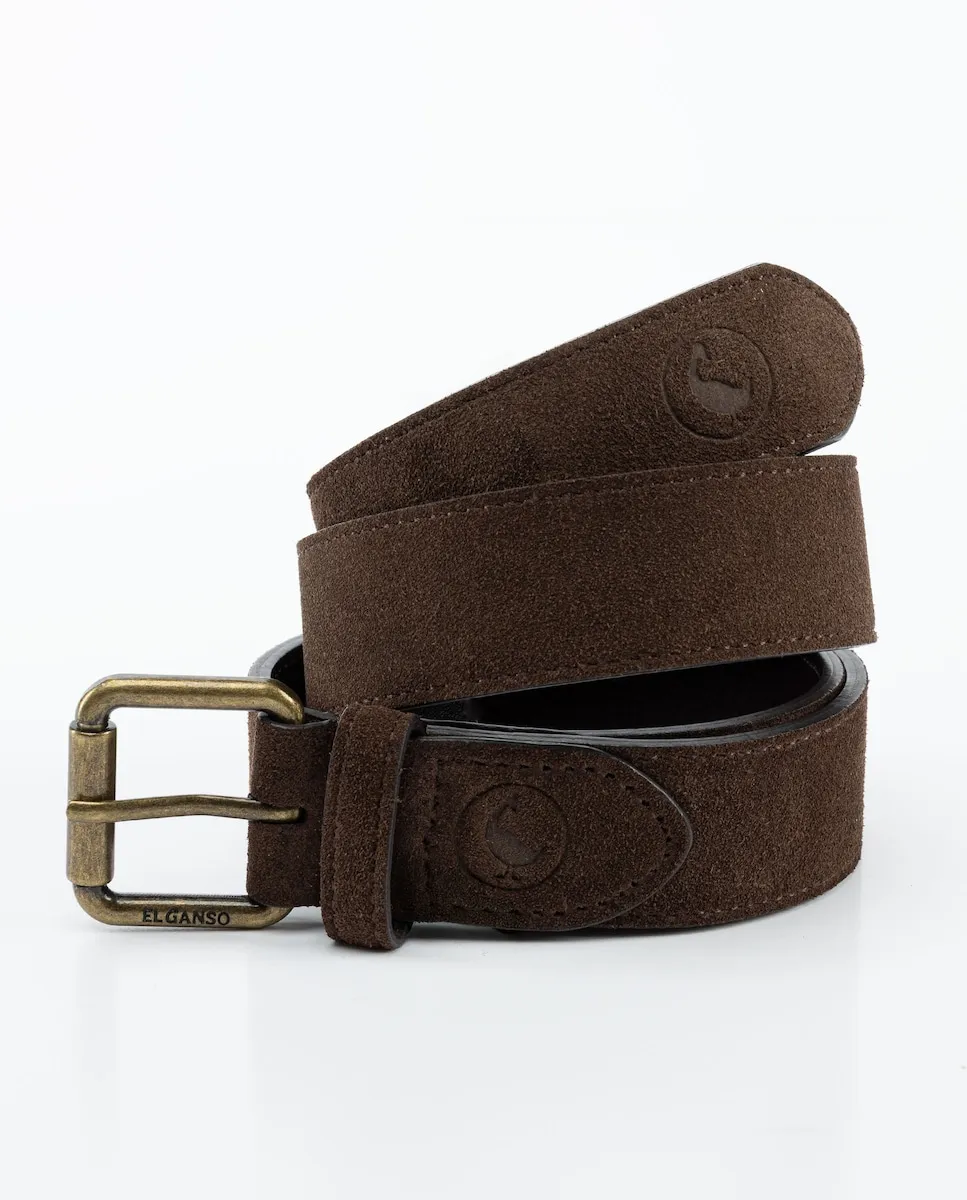 Мужской ремень из гладкой замши El Ganso, коричневый
Мужской ремень из гладкой замши El Ganso, коричневый