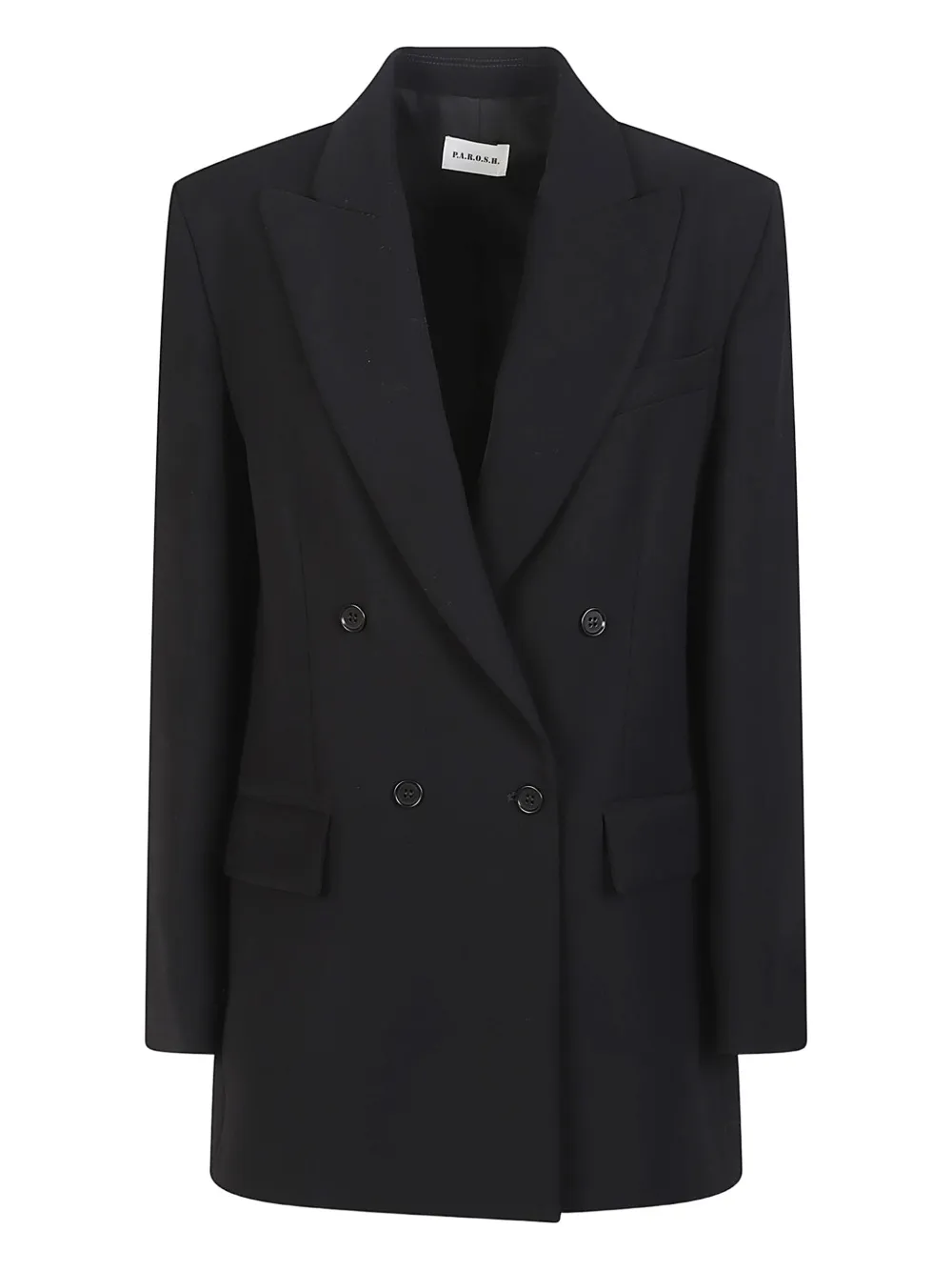 Двубортный пиджак P.A.R.O.S.H., черный
Двубортный пиджак P.A.R.O.S.H., черный