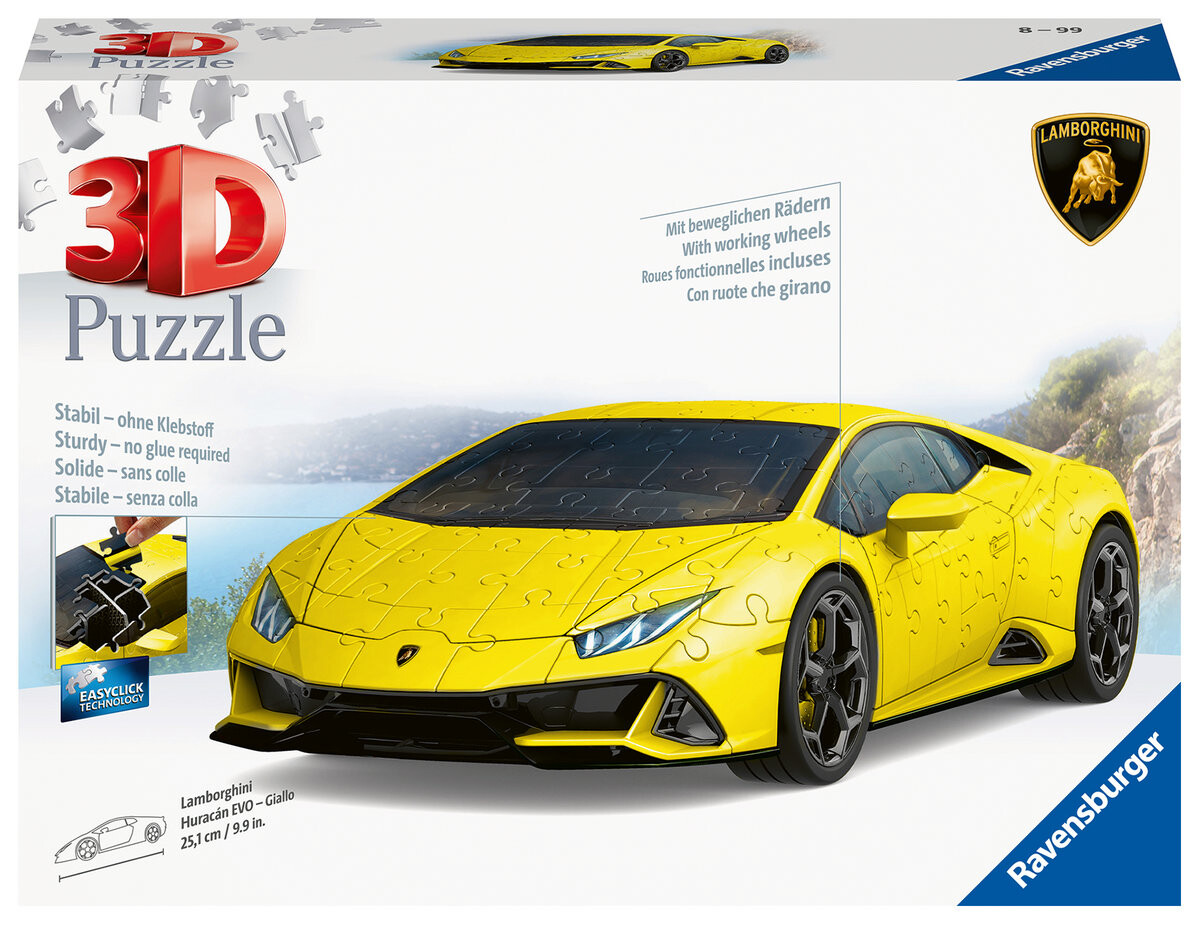3D пазл, Транспортные средства, Lamborghini Huracán Evo Giallo Ravensburger
3D пазл, Транспортные средства, Lamborghini Huracán Evo Giallo Ravensburger