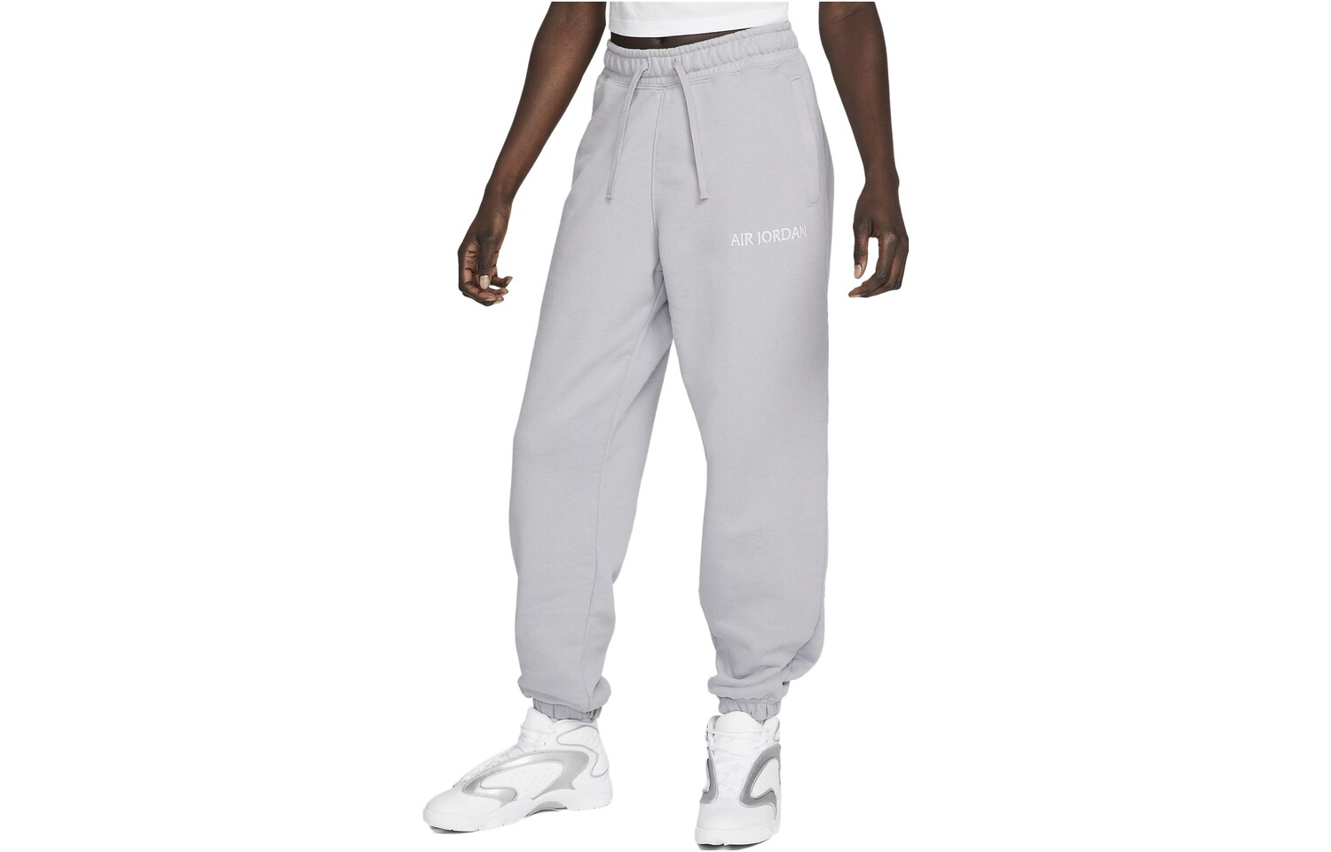 Трикотажные спортивные штаны женские светло-стального серого цвета Jordan
Трикотажные спортивные штаны женские светло-стального серого цвета Jordan